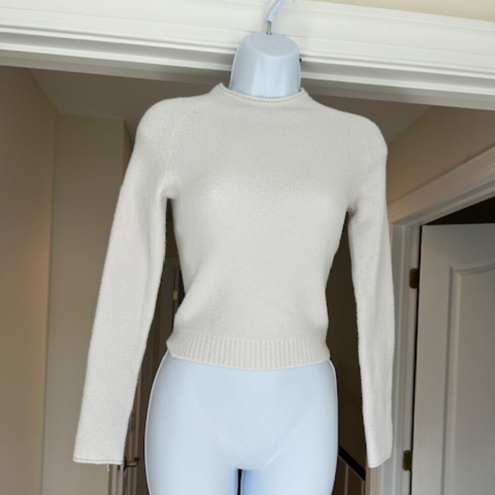 Zara Off-White Knit Sweater | Stretchy | Dry Cleaned | Size S